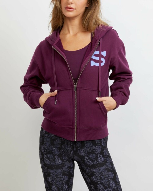 W4009 SEEKZIPUPHOODIE MULBERRY9116