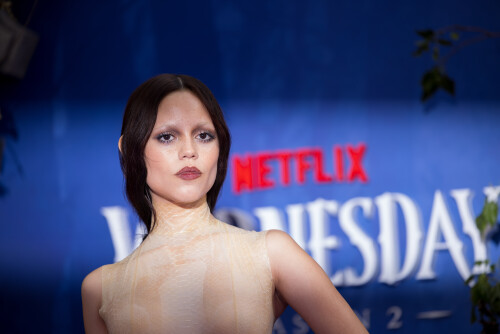 Jenna Ortega attends the Global Premiere of Netflix's 'Wednesday' Season 2, Part 1 at Central Hall Westminster, London on July 30th, 2025. (Photo by StillMoving.Net for Netflix)