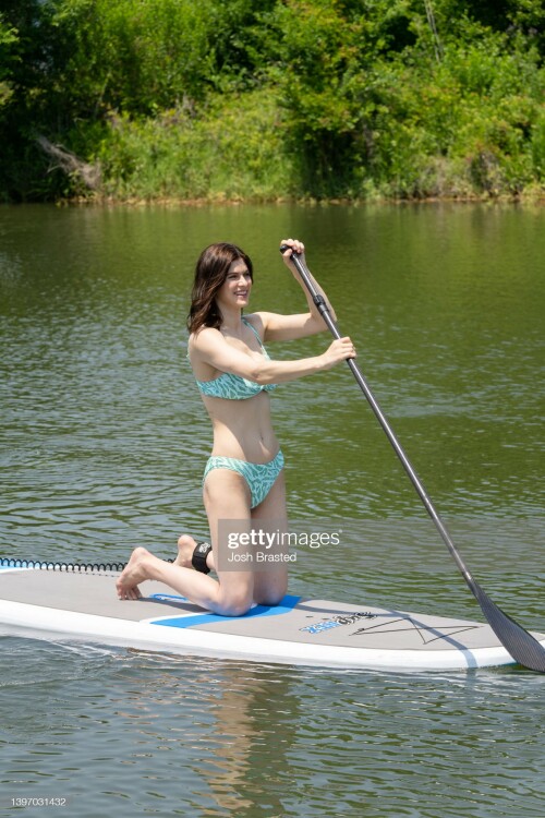 NEW ORLEANS, LOUISIANA - MAY 12: Alexandra Daddario Matches with Her Sister Catharine in Aerie Swimwear on May 12, 2022 in New Orleans, Louisiana. (Photo by Josh Brasted/Getty Images for Aerie)