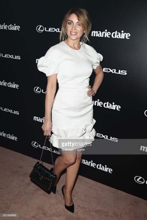 arrives ahead of the 2017 Prix de Marie Claire Awards on August 15, 2017 in Sydney, Australia.