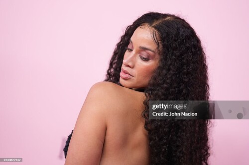 Dascha Polanco at the 2025 Victoria's Secret Fashion Show held at Steiner Studios on October 15, 2025 in New York, New York. (Photo by John Nacion/WWD via Getty Images)