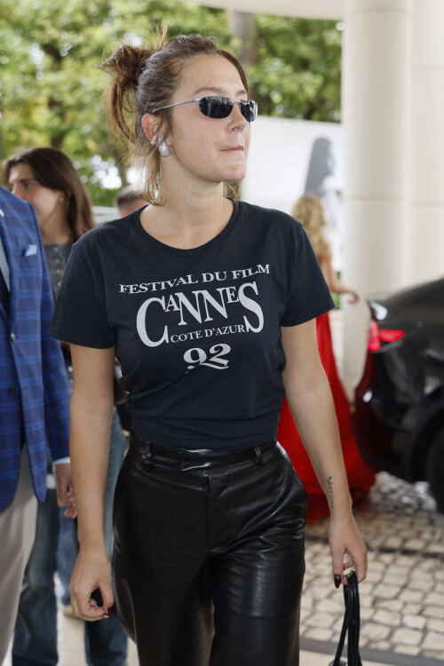 Adle Exarchopoulos is going to Hotel Martinez to attend a screening ahead of the 78th Cannes Film Festival on May 15, 2025 in Cannes, France. Photo by Marco Piovanotto/ABACAPRESS.COM