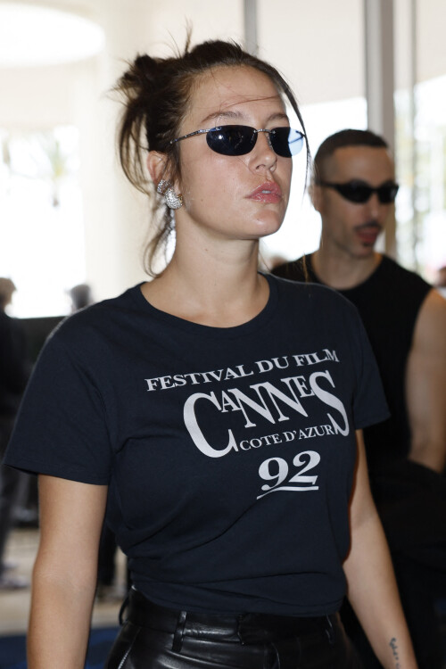 Adle Exarchopoulos is going to Hotel Martinez to attend a screening ahead of the 78th Cannes Film Festival on May 15, 2025 in Cannes, France. Photo by Marco Piovanotto/ABACAPRESS.COM