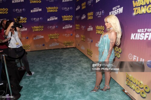 HUNTINGTON BEACH, CALIFORNIA - MAY 10: (FOR EDITORIAL USE ONLY) Doja Cat attends iHeartRadio's 102.7 KIIS FM Wango Tango in Huntington Beach, California on May 10, 2025.  (Photo by Phillip Faraone/Getty Images for iHeartRadio)