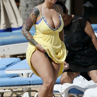 Amber Rose Nipple Slip