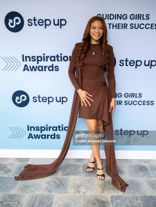 LOS ANGELES, CALIFORNIA - SEPTEMBER 26: Actress Storm Reid attends Step Up's 2025 Inspiration Awards at the Skirball Cultural Center on September 26, 2025 in Los Angeles, California. (Photo by Amanda Edwards/Getty Images)