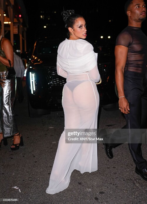 NEW YORK, NY - SEPTEMBER 13:  Dascha Polanco is seen at Ralph's Club at Hall Des Lumieres during New York Fashion Week on September 13, 2025 in New York City.  (Photo by XNY/Star Max/GC Images)