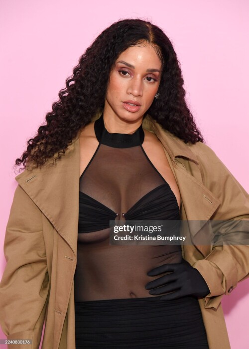 Dascha Polanco at the 2025 Victoria's Secret Fashion Show held at Steiner Studios on October 15, 2025 in New York, New York. (Photo by Kristina Bumphrey/Variety via Getty Images)