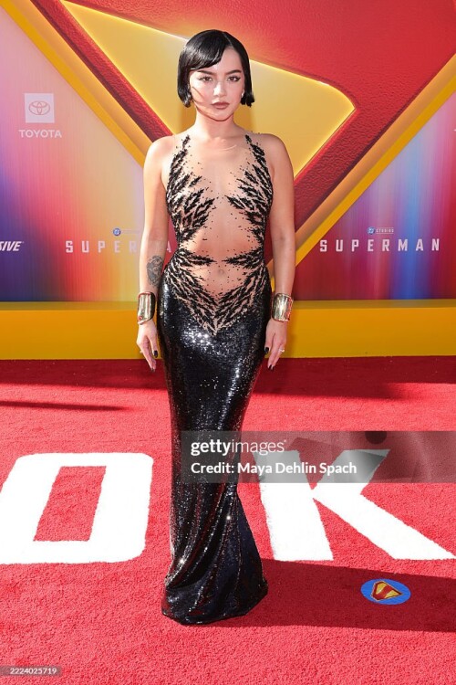 HOLLYWOOD, CALIFORNIA - JULY 07: Isabela Merced attends the Los Angeles Premiere of Warner Bros. "Superman" at TCL Chinese Theatre on July 07, 2025 in Hollywood, California. (Photo by Maya Dehlin Spach/Getty Images)