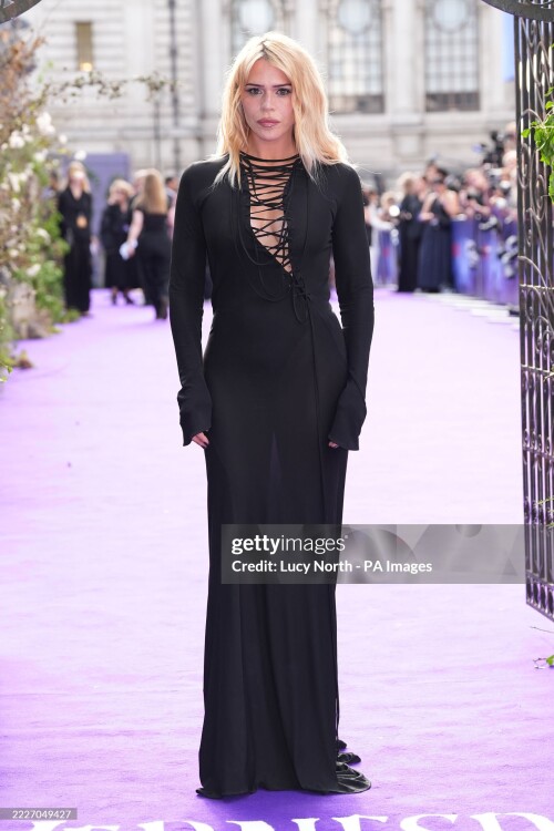 Billie Piper arriving for the global premiere of season two of Wednesday, at Central Hall in Westminster, London. Picture date: Wednesday July 30, 2025. (Photo by Lucy North/PA Images via Getty Images)