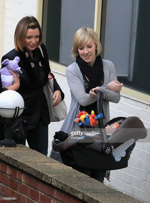 are seen at the 'X Factor' studio for the live filming of the show on October 31, 2010 in London, England.