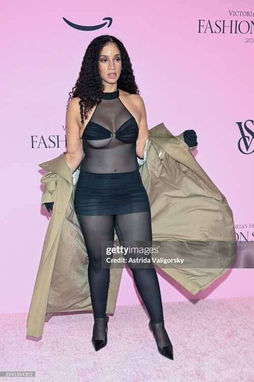 NEW YORK, NEW YORK - OCTOBER 15: Dascha Polanco attends Victoria's Secret Fashion Show 2025 on October 15, 2025 in New York City.  (Photo by Astrida Valigorsky/WireImage)
