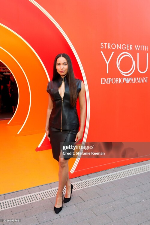 VENICE, CALIFORNIA - MAY 22: Jurnee Smollett attends the Emporio Armani Fragrances Stronger With You Launch Event on May 22, 2025 in Venice, California.  (Photo by Stefanie Keenan/Getty Images for Armani beauty)