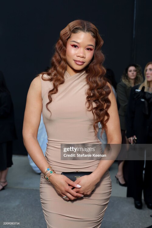 LOS ANGELES, CALIFORNIA - APRIL 08: Storm Reid attends the Fashion Trust U.S. Awards 2025 in Partnership with Google Shopping on April 08, 2025 in Los Angeles, California. (Photo by Stefanie Keenan/Getty Images for Fashion Trust U.S.)