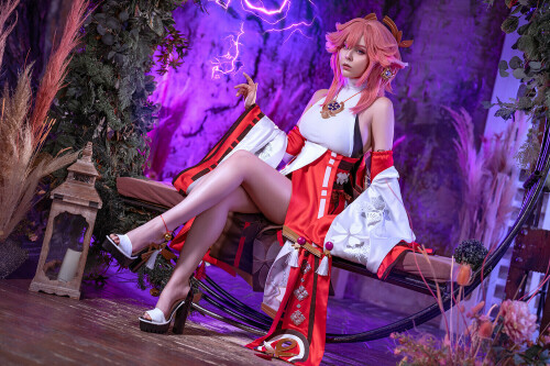 cosplay yae miko by disharmonica df7og1l