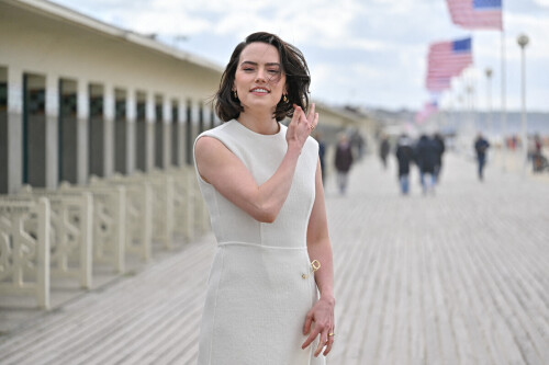 Daisy Ridley attending a photocall during the 50th American Film Festival in Deauville, France on September 11, 2024. Photo by Julien Reynaud/APS-Medias/ABACAPRESS.COM