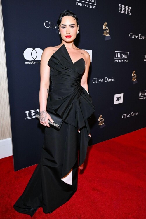 demi lovato pre grammy gala and grammy salute to industry icons in los angeles 02 04 2023 1