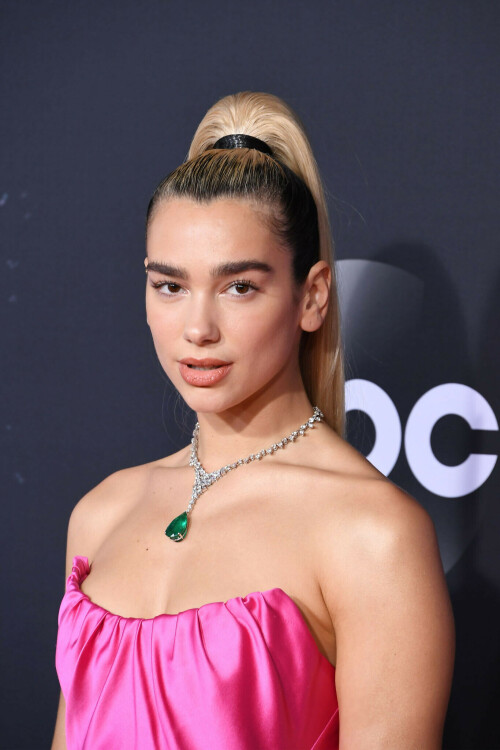 LOS ANGELES, CALIFORNIA - NOVEMBER 24: Dua Lipa attends the 2019 American Music Awards at Microsoft Theater on November 24, 2019 in Los Angeles, California. (Photo by Steve Granitz/WireImage)