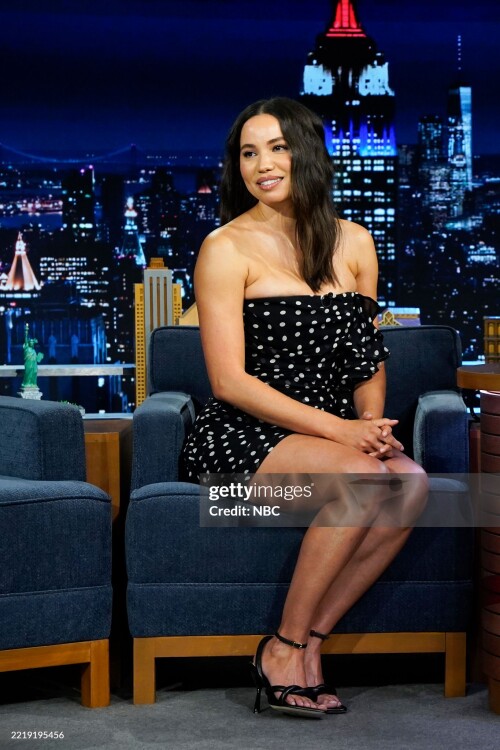 THE TONIGHT SHOW STARRING JIMMY FALLON -- Episode 2148 -- Pictured: Actress Jurnee Smollett during an interview on Thursday, June 12, 2025 -- (Photo by: Rosalind O'Connor/NBC via Getty Images)