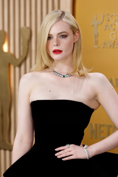 elle fanning at the 31st annual screen actors guild awards in los angeles 826038684646ca84dacfae1277