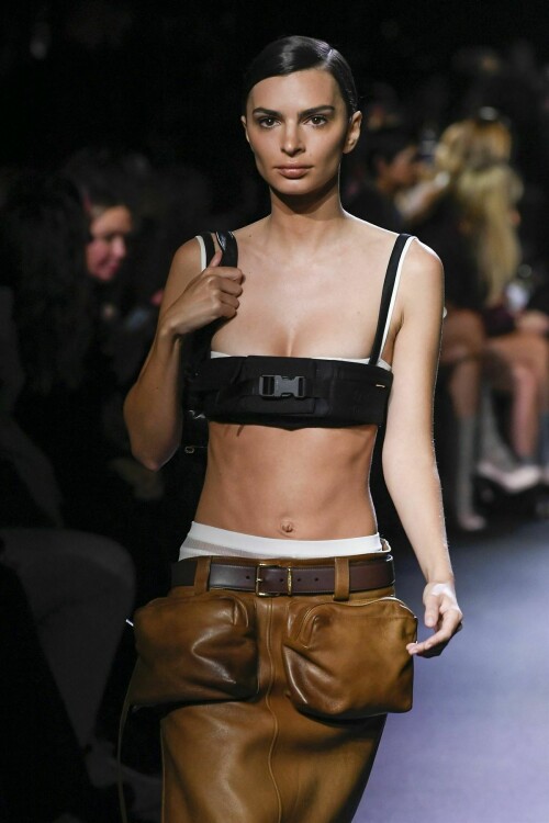 emily ratajkowski walks runway at miu miu fashion show in paris 10 04 2022 0