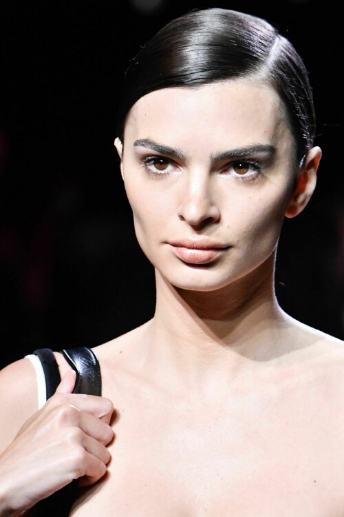 emily ratajkowski walks runway at miu miu fashion show in paris 10 04 2022 1