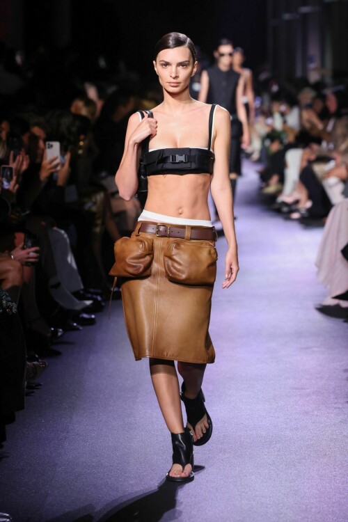 emily ratajkowski walks runway at miu miu fashion show in paris 10 04 2022 2