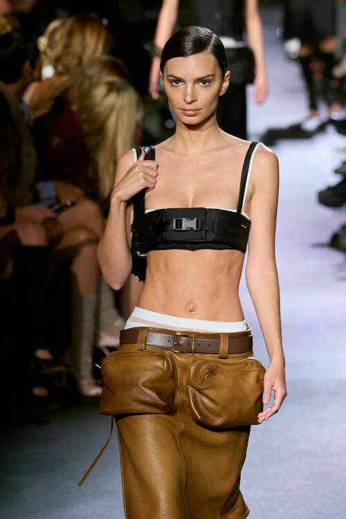 emily ratajkowski walks runway at miu miu fashion show in paris 10 04 2022 8