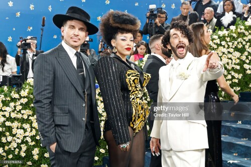 NEW YORK, NEW YORK - MAY 05: Char DeFrancesco, Doja Cat, and Marc Jacobs attend "Superfine: Tailoring Black Style", the 2025 Costume Institute Benefit, at Metropolitan Museum of Art on May 05, 2025 in New York City. (Photo by Taylor Hill/Getty Images)