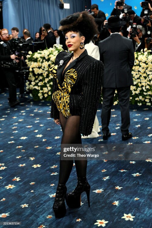NEW YORK, NEW YORK - MAY 05: Doja Cat attends the 2025 Met Gala Celebrating "Superfine: Tailoring Black Style" at Metropolitan Museum of Art on May 05, 2025 in New York City.  (Photo by Theo Wargo/FilmMagic)