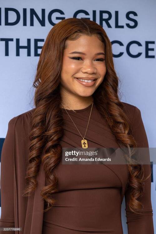 LOS ANGELES, CALIFORNIA - SEPTEMBER 26: Actress Storm Reid attends Step Up's 2025 Inspiration Awards at the Skirball Cultural Center on September 26, 2025 in Los Angeles, California. (Photo by Amanda Edwards/Getty Images)