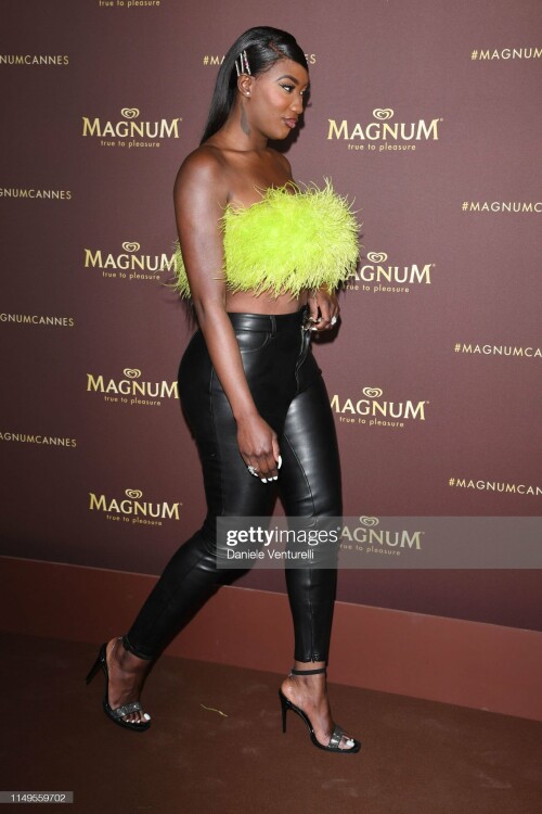 CANNES, FRANCE - MAY 16: Aya Nakamura attends the photocall for "MAGNUM x Rita Ora" during the 72nd annual Cannes Film Festival on May 16, 2019 in Cannes, France. (Photo by Daniele Venturelli/WireImage)