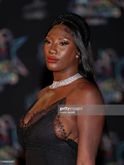 CANNES, FRANCE - NOVEMBER 18: Aya Nakamura attends the 24th NRJ Music Awards at Palais des Festivals on November 18, 2022 in Cannes, France. (Photo by Arnold Jerocki/Getty Images)