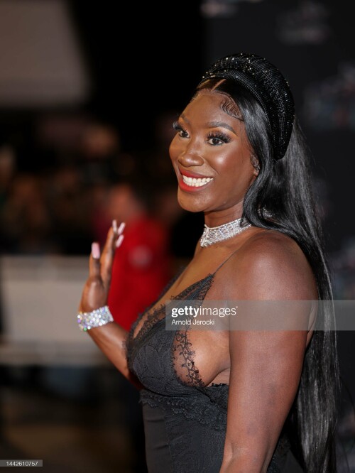 CANNES, FRANCE - NOVEMBER 18: Aya Nakamura attends the 24th NRJ Music Awards at Palais des Festivals on November 18, 2022 in Cannes, France. (Photo by Arnold Jerocki/Getty Images)