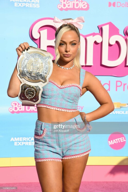 LOS ANGELES, CALIFORNIA - JULY 09: Liv Morgan attends the World Premiere of "Barbie" at the Shrine Auditorium and Expo Hall on July 09, 2023 in Los Angeles, California. (Photo by Jon Kopaloff/Getty Images)