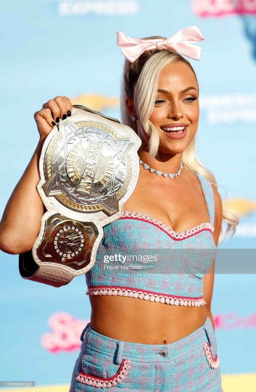LOS ANGELES, CALIFORNIA - JULY 09: Liv Morgan attends the World Premiere of "Barbie" at Shrine Auditorium and Expo Hall on July 09, 2023 in Los Angeles, California. (Photo by Frazer Harrison/FilmMagic,)