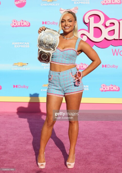 LOS ANGELES, CALIFORNIA - JULY 09: Liv Morgan attends the World Premiere of "Barbie" at Shrine Auditorium and Expo Hall on July 09, 2023 in Los Angeles, California. (Photo by Rodin Eckenroth/WireImage)