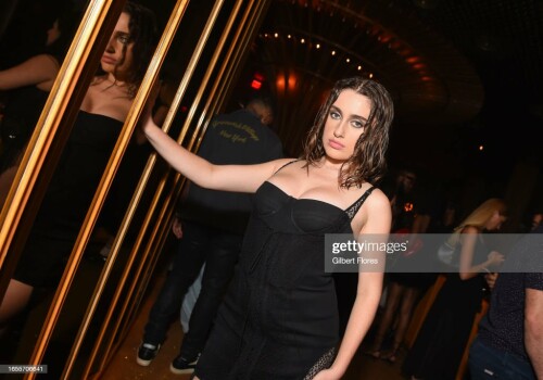 Rachel Sennott at the Dion Lee Spring 2024 Runway Show afterparty at the Boom Boom Room on September 9, 2023 in New York, New York. (Photo by Gilbert Flores/WWD via Getty Images)