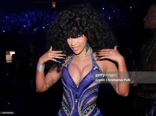 Cardi B at the 2023 MTV Video Music Awards held at Prudential Center on September 12, 2023 in Newark, New Jersey. (Photo by Christopher Polk/Variety via Getty Images)