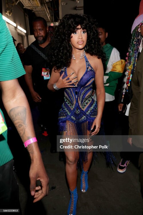 Cardi B at the 2023 MTV Video Music Awards held at Prudential Center on September 12, 2023 in Newark, New Jersey. (Photo by Christopher Polk/Variety via Getty Images)