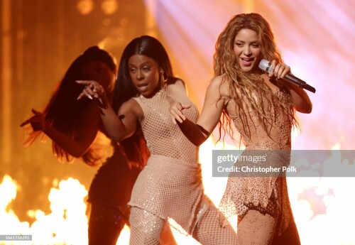 Shakira at the 2023 MTV Video Music Awards held at Prudential Center on September 12, 2023 in Newark, New Jersey. (Photo by Christopher Polk/Variety via Getty Images)