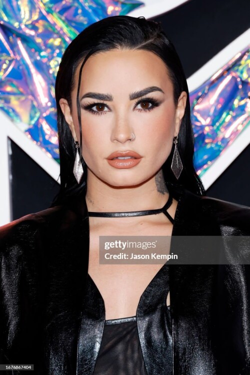 NEWARK, NEW JERSEY - SEPTEMBER 12: Demi Lovato attends the 2023 MTV Video Music Awards at Prudential Center on September 12, 2023 in Newark, New Jersey. (Photo by Jason Kempin/Getty Images for MTV)