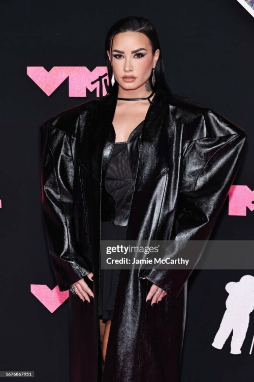 NEWARK, NEW JERSEY - SEPTEMBER 12: Demi Lovato attends the 2023 MTV Video Music Awards at the Prudential Center on September 12, 2023 in Newark, New Jersey. (Photo by Jamie McCarthy/WireImage)