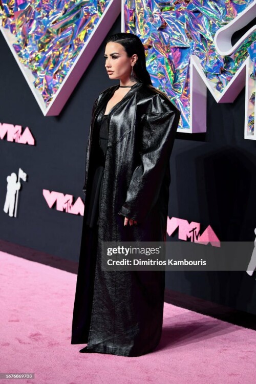 NEWARK, NEW JERSEY - SEPTEMBER 12: Demi Lovato attends the 2023 MTV Video Music Awards at the Prudential Center on September 12, 2023 in Newark, New Jersey. (Photo by Dimitrios Kambouris/Getty Images)