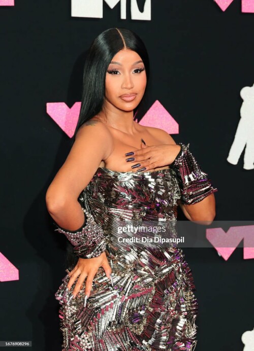 NEWARK, NEW JERSEY - SEPTEMBER 12: Cardi B attends the 2023 MTV Video Music Awards at the Prudential Center on September 12, 2023 in Newark, New Jersey. (Photo by Dia Dipasupil/FilmMagic)