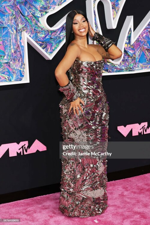 NEWARK, NEW JERSEY - SEPTEMBER 12: Cardi B attends the 2023 MTV Video Music Awards at the Prudential Center on September 12, 2023 in Newark, New Jersey. (Photo by Jamie McCarthy/WireImage)