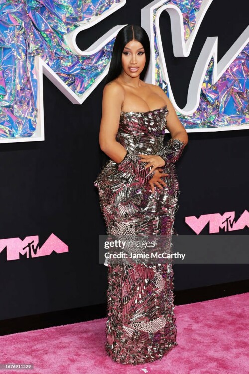 NEWARK, NEW JERSEY - SEPTEMBER 12: Cardi B attends the 2023 MTV Video Music Awards at the Prudential Center on September 12, 2023 in Newark, New Jersey. (Photo by Jamie McCarthy/WireImage)