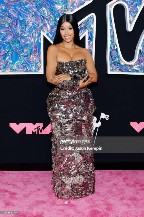 NEWARK, NEW JERSEY - SEPTEMBER 12: Cardi B attends the 2023 MTV Video Music Awards at Prudential Center on September 12, 2023 in Newark, New Jersey. (Photo by Jason Kempin/Getty Images for MTV)