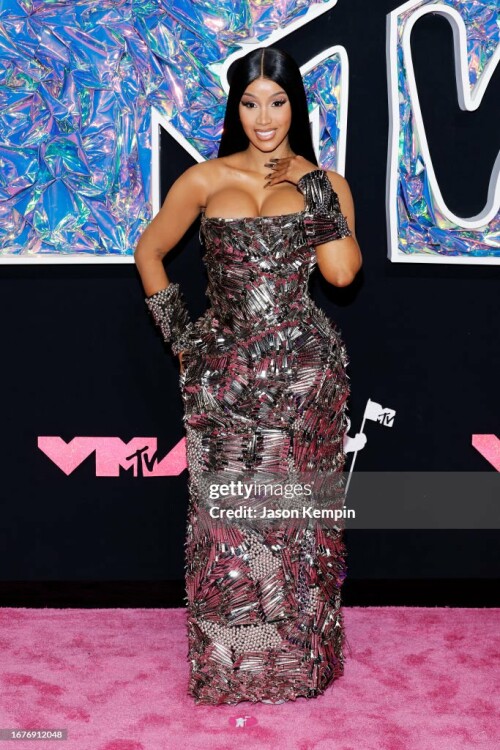 NEWARK, NEW JERSEY - SEPTEMBER 12: Cardi B attends the 2023 MTV Video Music Awards at Prudential Center on September 12, 2023 in Newark, New Jersey. (Photo by Jason Kempin/Getty Images for MTV)