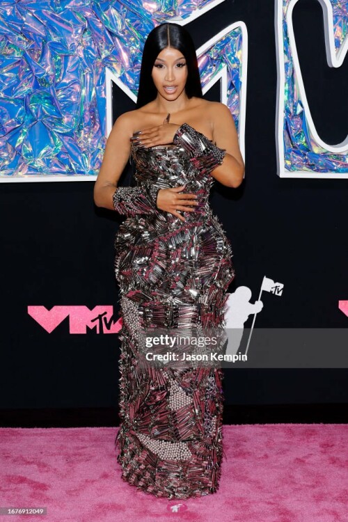 NEWARK, NEW JERSEY - SEPTEMBER 12: Cardi B attends the 2023 MTV Video Music Awards at Prudential Center on September 12, 2023 in Newark, New Jersey. (Photo by Jason Kempin/Getty Images for MTV)